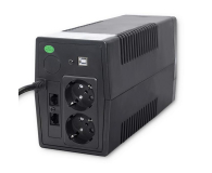 Qoltec Monolith (650VA/360W, 2xSchuko, USB, LCD, AVR) - 745083 - zdjęcie 5
